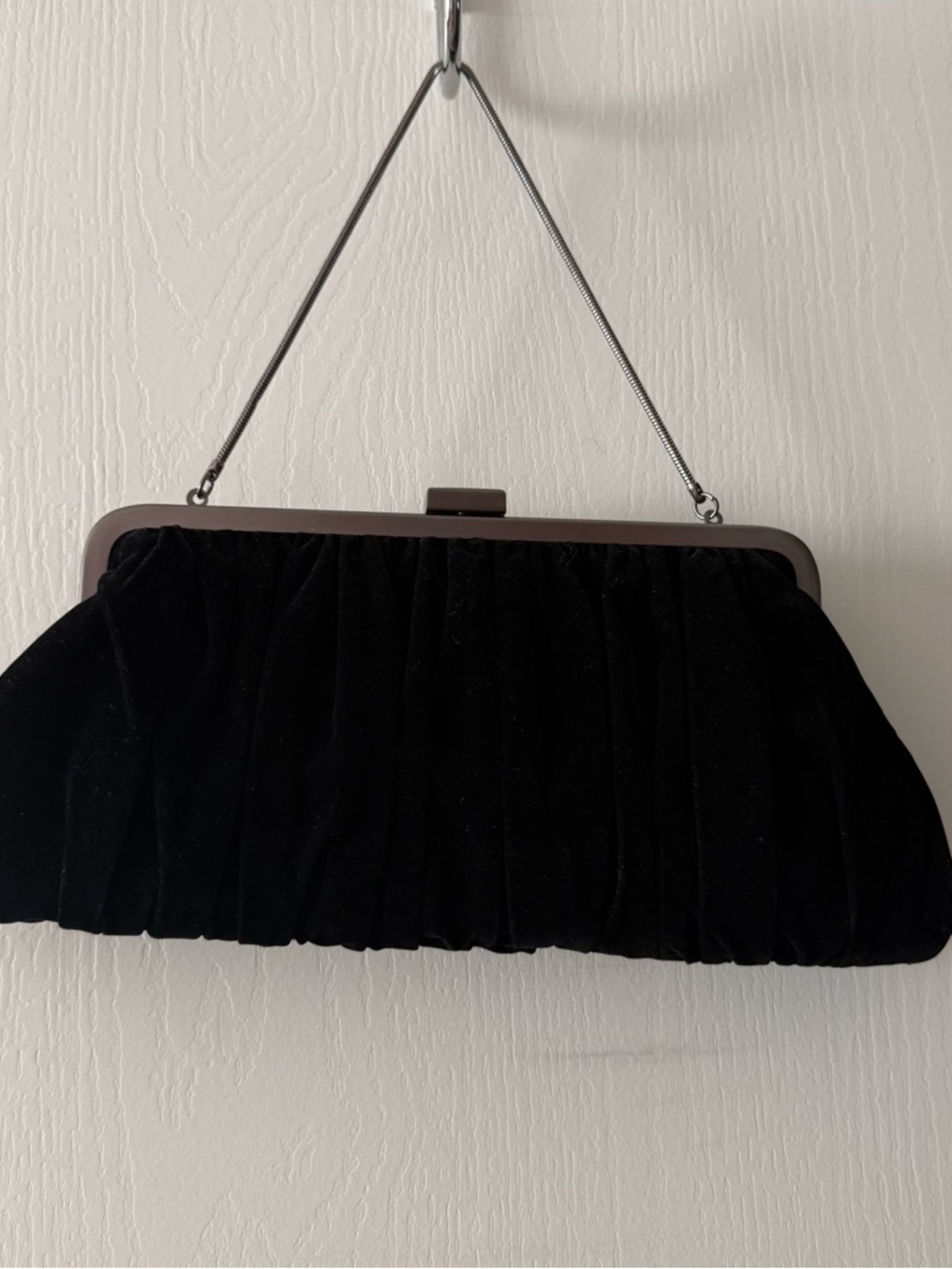 Mary Kay Black Velvet Frame Wristlet Clutch